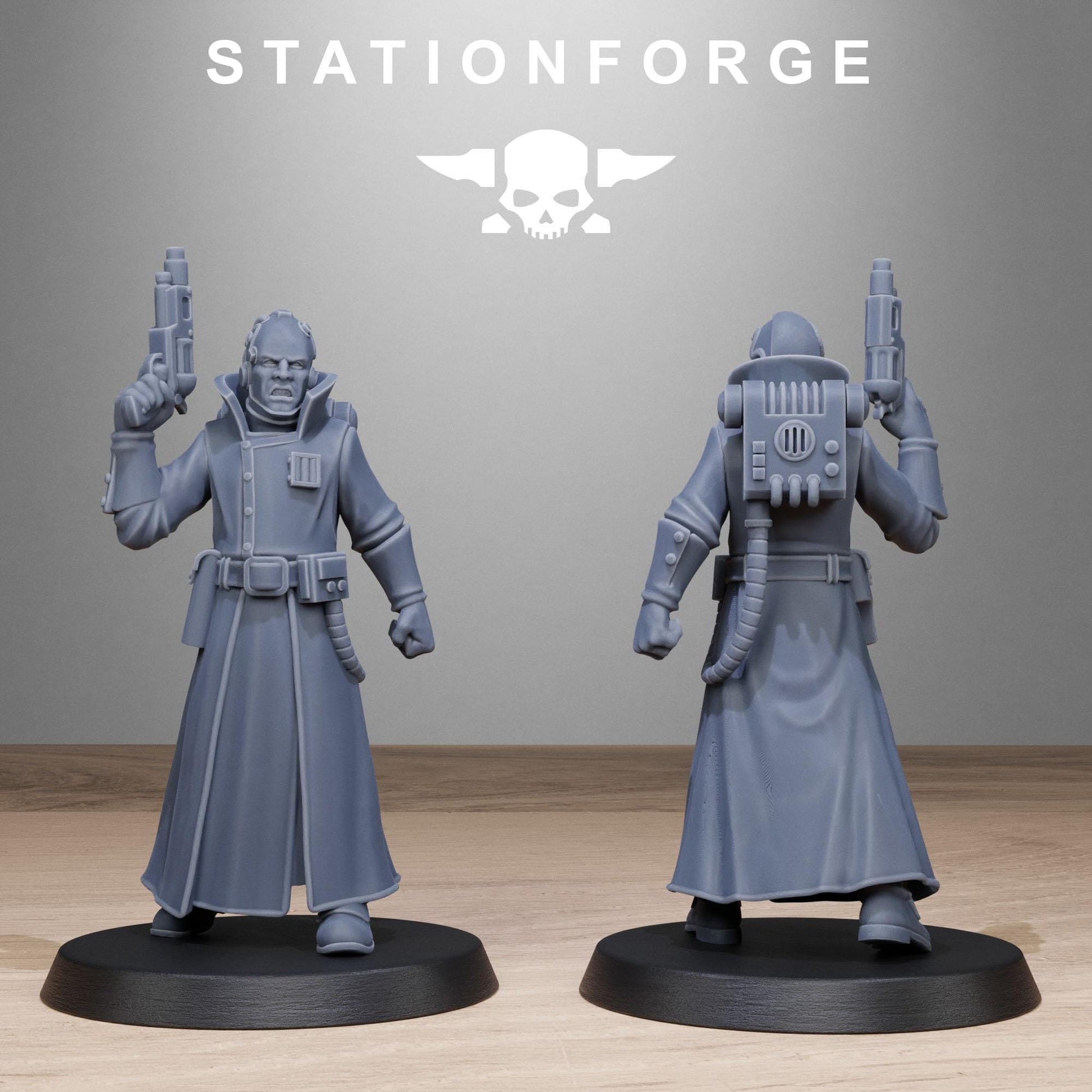 GrimCorp Seers by Station Forge 28/32mm Heroic Scale Miniature, 32mm tall, 10 Units