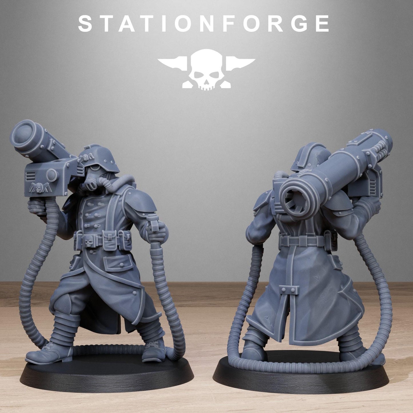 Grimguard Rocketers by Station Forge 28/32mm Heroic Scale Miniature, 34mm tall, 10 Units
