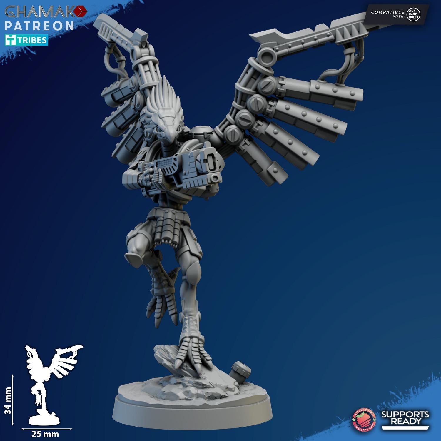 Talon Marauders by Ghamak Sci-fi 28mm Heroic Scale Miniature, 34mm tall, 10 Units, Proxy, Grimdark, Sci-Fi, OPR
