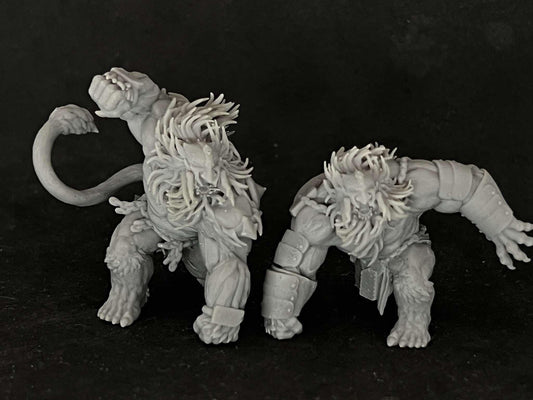 Lions of Habibi by Papsikels Miniature, 45mm Miniature, 32mm Heroic Scale, War Gaming, Proxy, Trench Crusade, Tabletop gaming