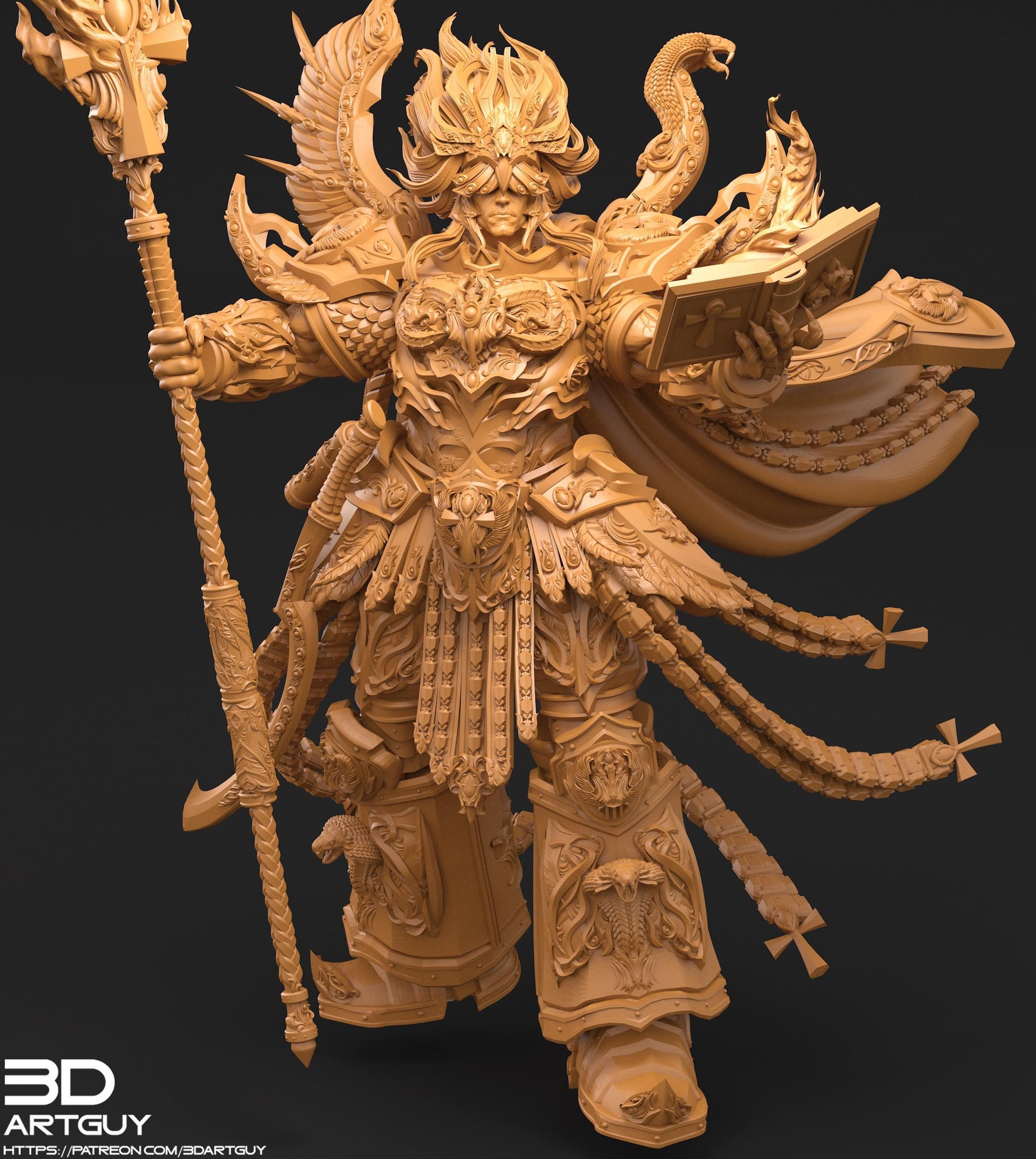 BMG, Big Magical Giant by 3DArtGuy 32mm scale, 50mm or 100mm, Miniature War Gaming Figure