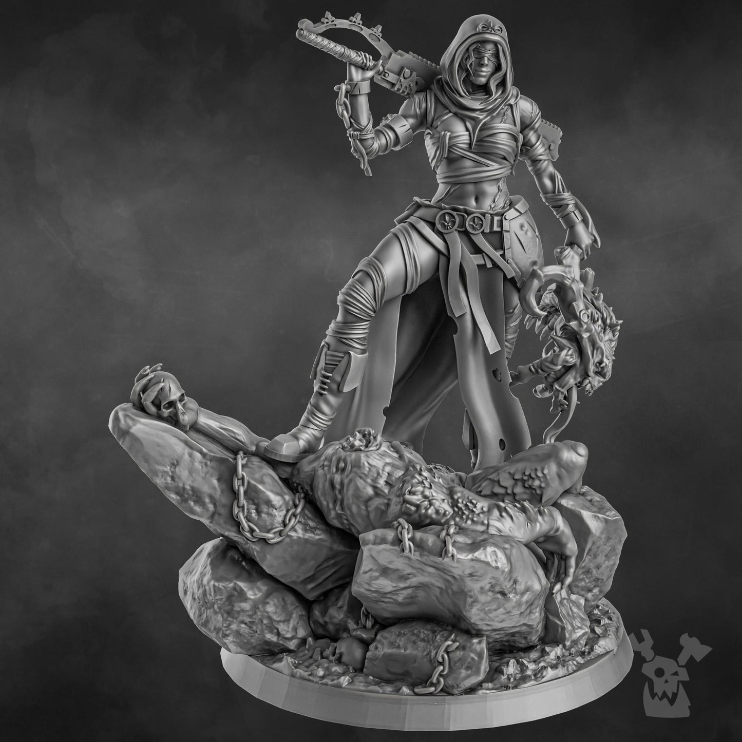 Sister Executioner (34mm and 70mm versions) by DakkaDakka 28/32mm Heroic Scale Miniature