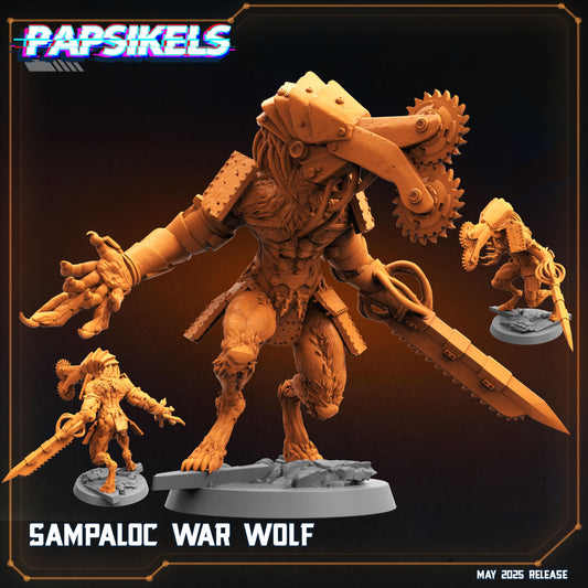 Sampaloc War Wolf by Papsikels Miniature, 60mm Miniature, 32mm Heroic Scale, War Gaming, Proxy, Trench Crusade, Tabletop gaming