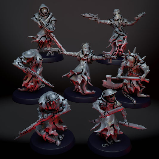 Trench Ghosts by Ratman Forge, 28/32mm scale miniature, 32mm tall