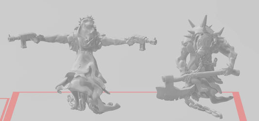 Trench Ghosts by Ratman Forge, 28/32mm scale miniature, 32mm tall