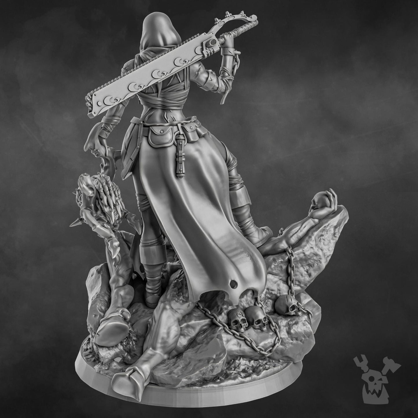 Sister Executioner (34mm and 70mm versions) by DakkaDakka 28/32mm Heroic Scale Miniature