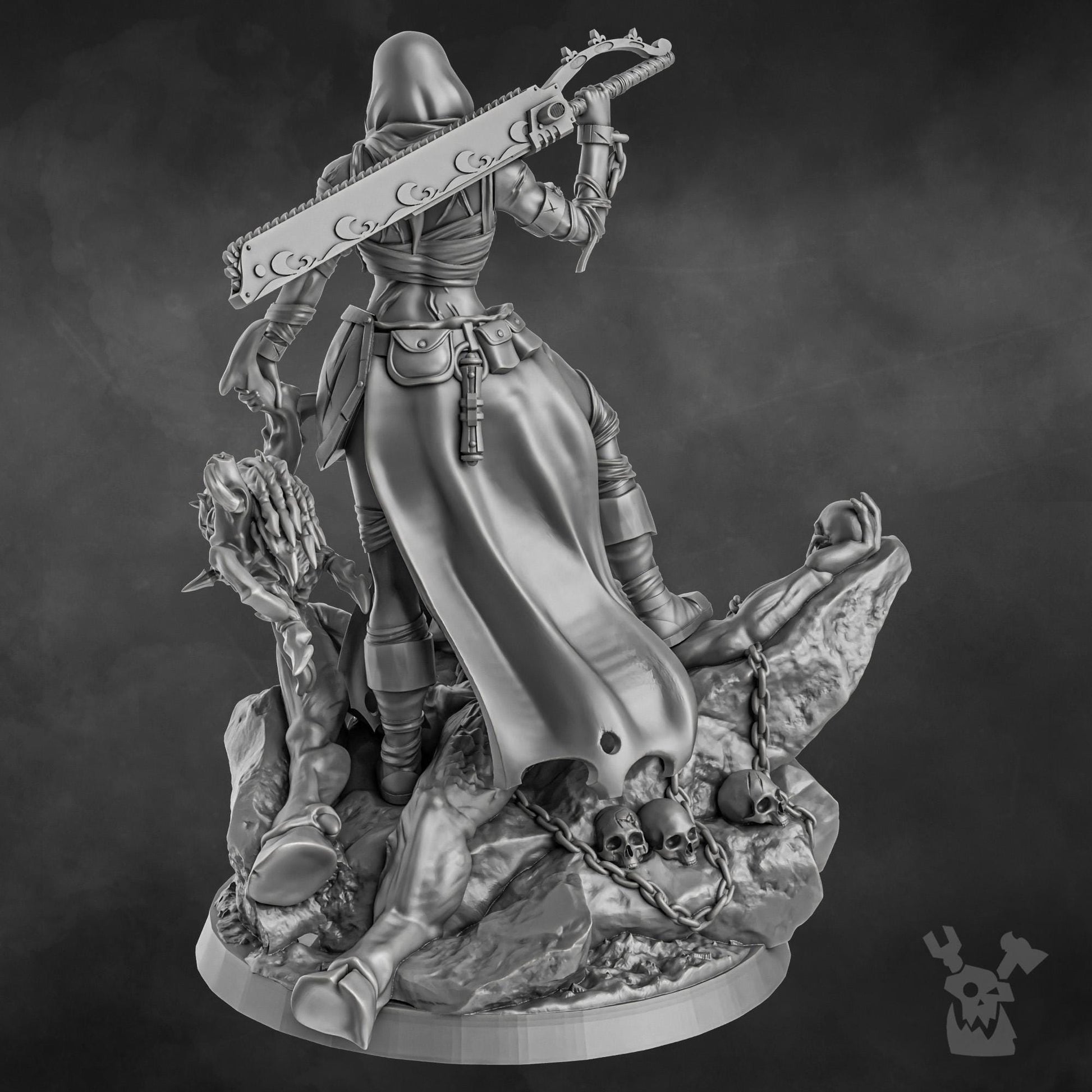 Sister Executioner (34mm and 70mm versions) by DakkaDakka 28/32mm Heroic Scale Miniature
