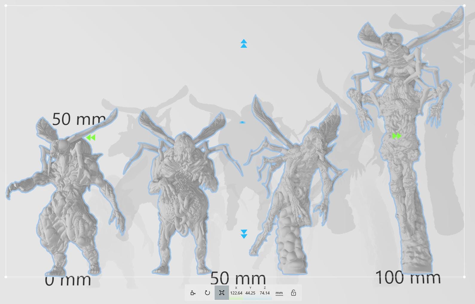 Malignant Fly Grail Thralls by Papsikels Miniature, 4 Figures, 28/32mm Scale, War Gaming, Proxy for Trench Crusade