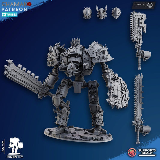Impaler Titan by Ghamak Heroic 28/32mm Scale Miniature, 195mm tall, 170x109mm base