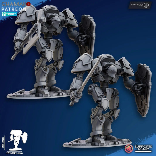 Guardian Titan by Ghamak Heroic 28/32mm Scale Miniature, 195mm tall, 170x109mm base