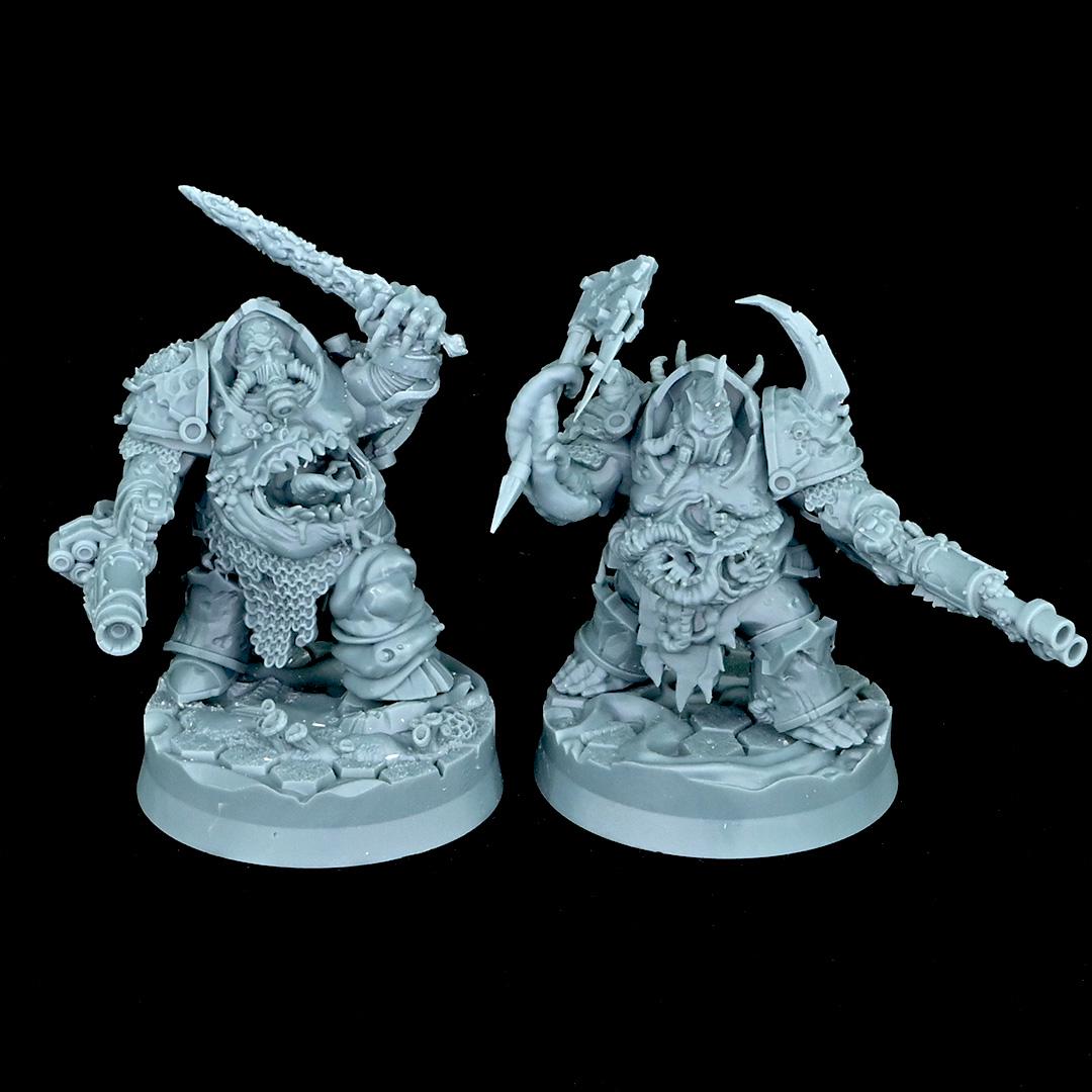 Chaos Plague - Annihilators Unit by Wild Mesh 28/32mm Heroic Scale Miniature, 45mm tall, 10 Units, Proxy, Grimdark, Sci-Fi, OPR