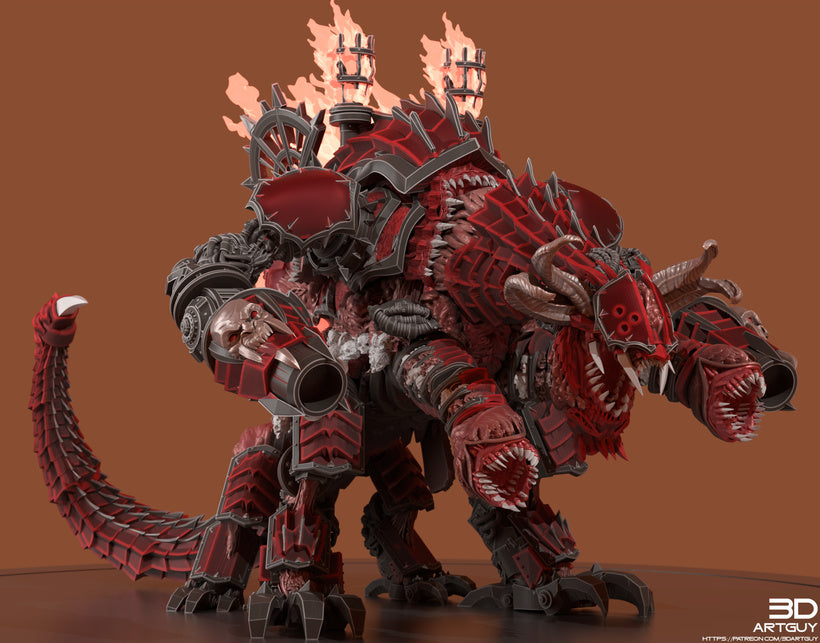 Infernal Dragon Engine by 3DArtGuy, full body