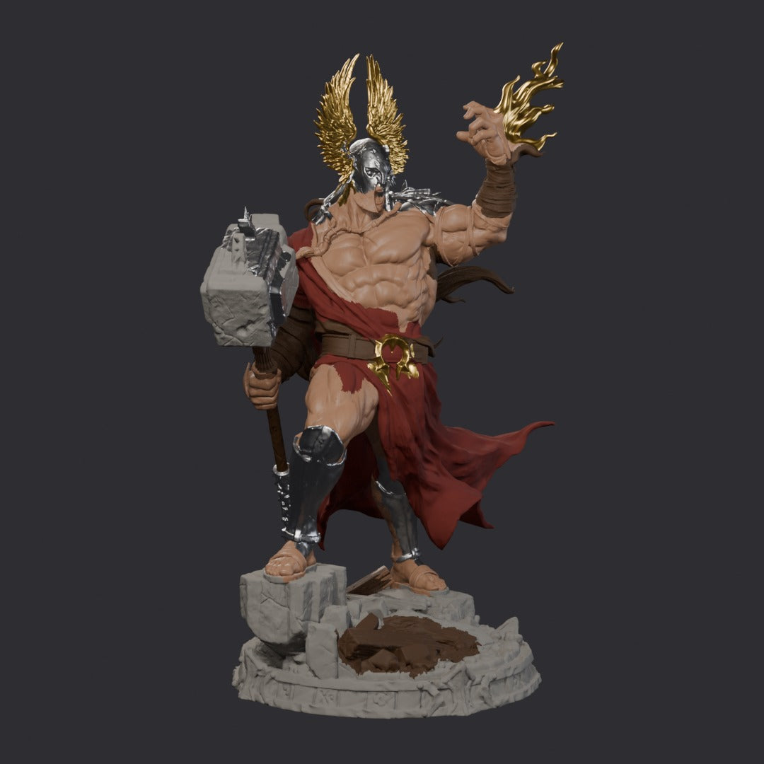 Judge, Maker of Fates by Witchsong Miniatures – painted render, front left