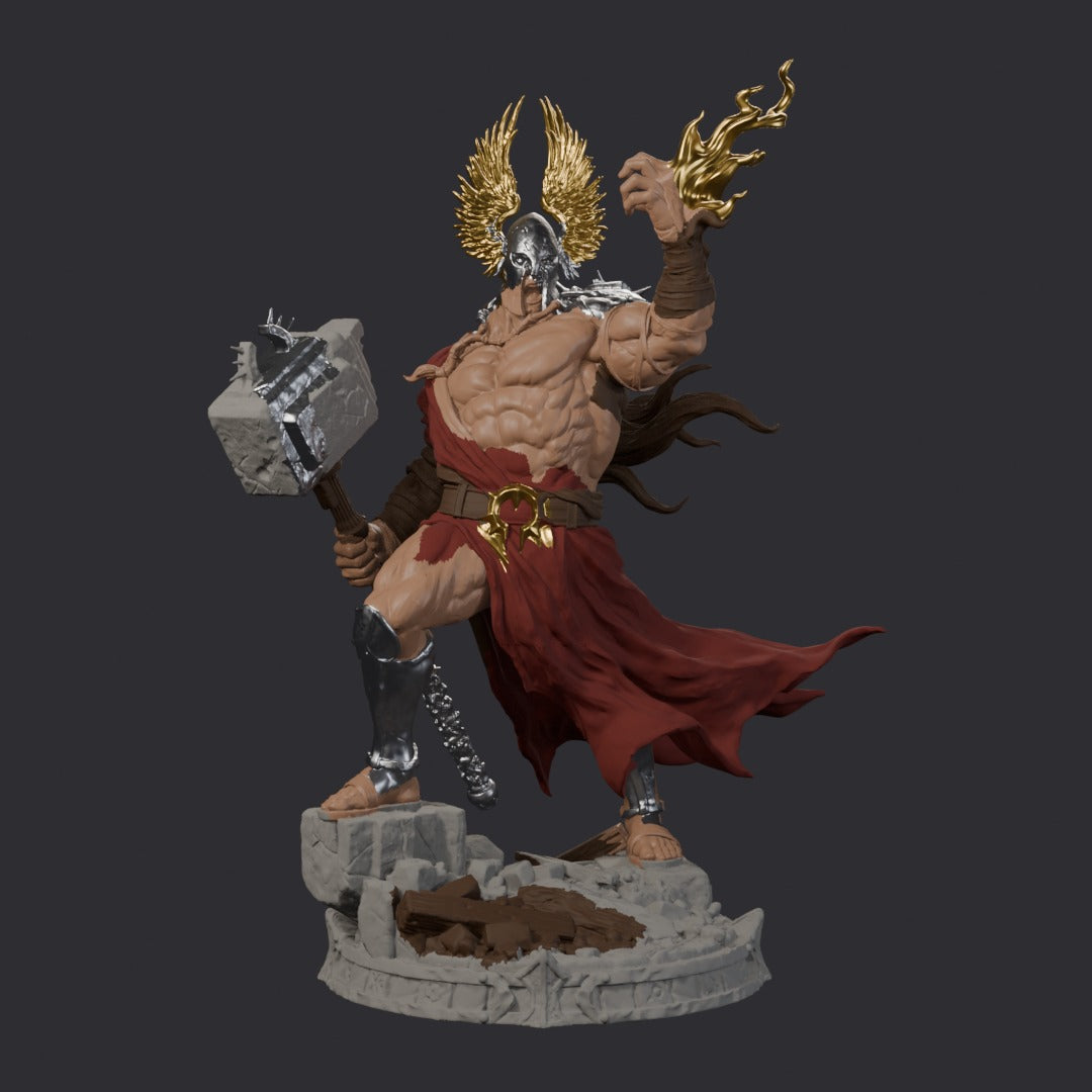 Judge, Maker of Fates by Witchsong Miniatures – painted render, front