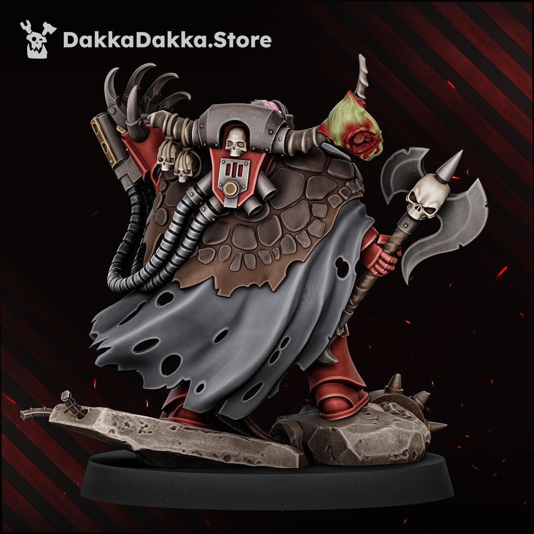 Morkidd Drake The Terrorstorm by DakkaDakka – rear view with torn cape, reactor pack and ork-head trophy