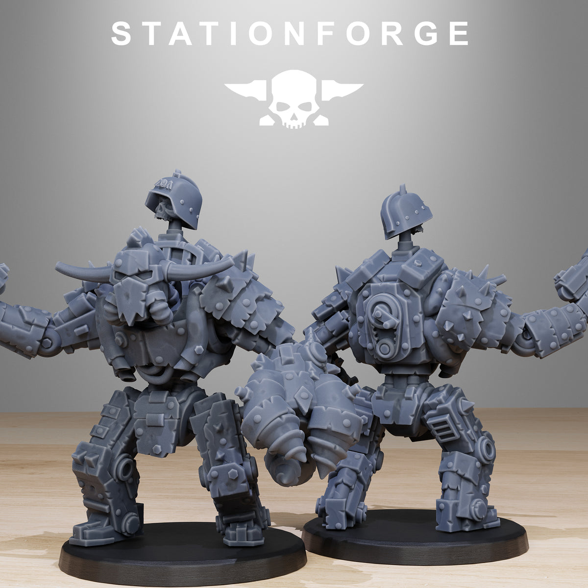 Orkaz Bots Infantry by Station Forge – rear view