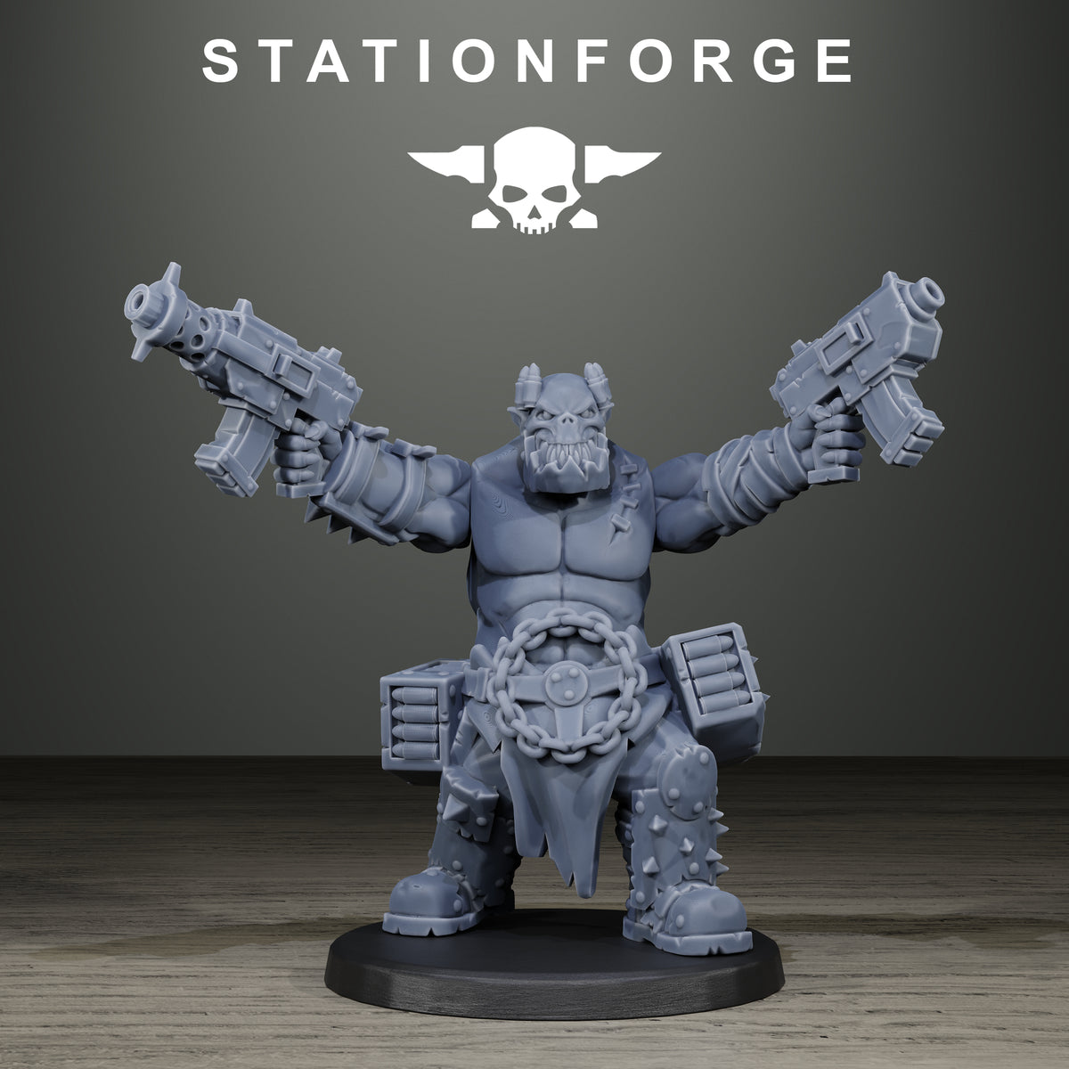 Orkaz Scrappers by Station Forge – twin-pistol dakka boy