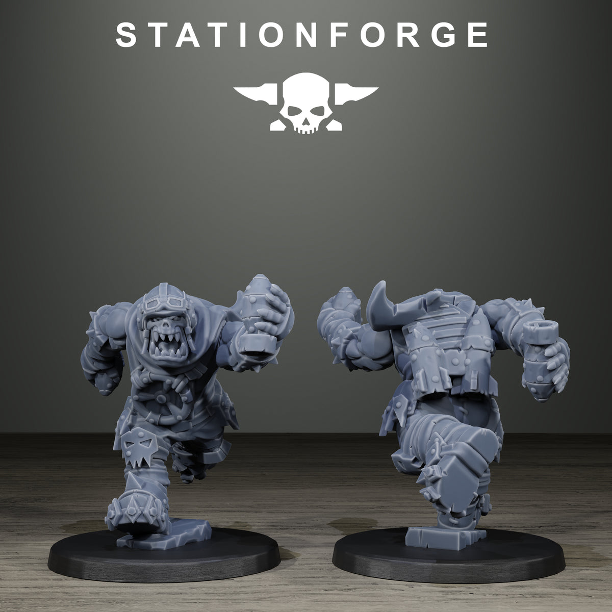 Orkaz Scrappers by Station Forge – sneaky looter, front and back