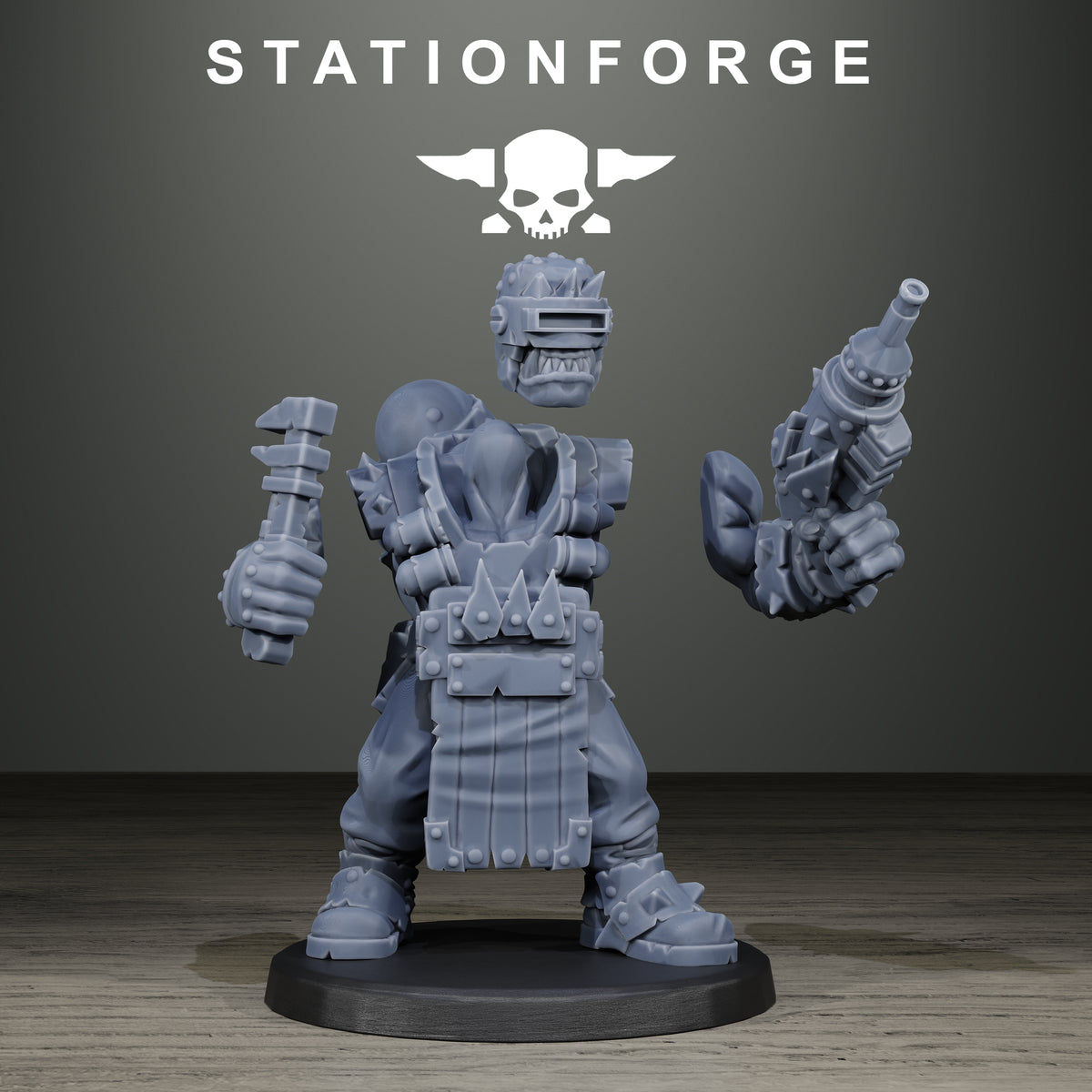 Orkaz Scrappers by Station Forge – multipart kit: body, head and arms