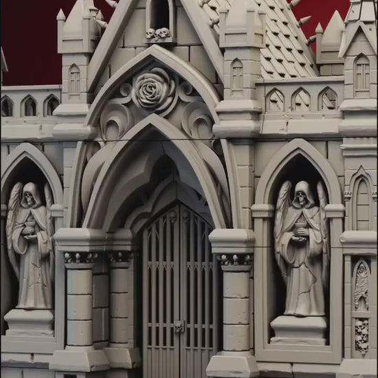 Blighted Mausoleum by Ghamak 28/32mm Scale, Terrain, 200x230mm, Table Top Mini, Scale Model