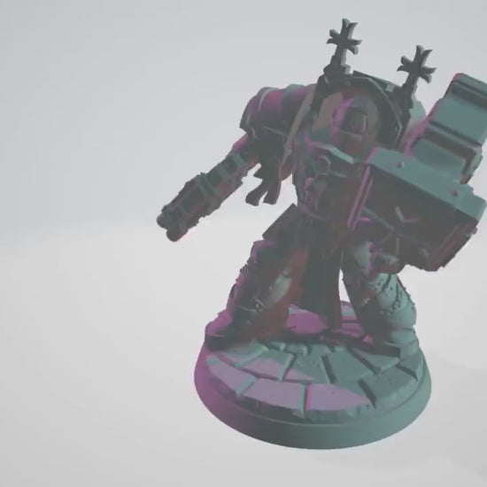 Lord of the Temple Exterminator by Ghamak Fantasy 28mm Scale Miniature, 38mm tall