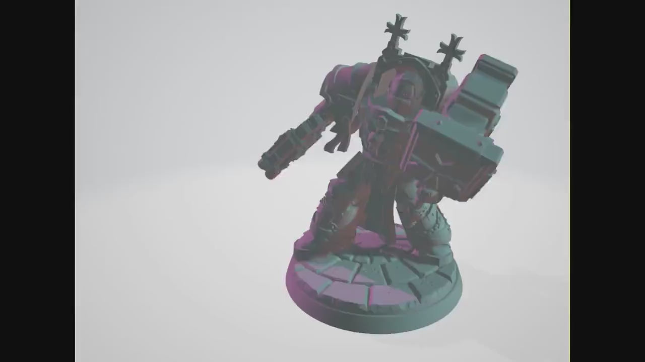 Lord of the Temple Exterminator by Ghamak Fantasy 28mm Scale Miniature, 38mm tall