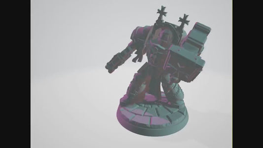 Lord of the Temple Exterminator by Ghamak Fantasy 28mm Scale Miniature, 38mm tall