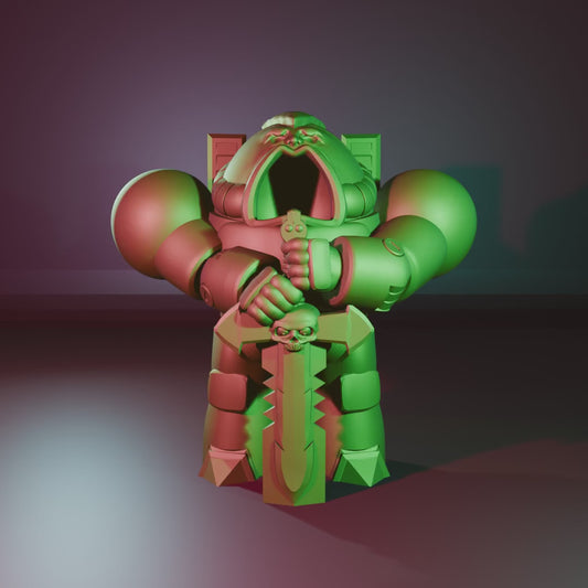 Space King by 3DArtGuy 28/32mm scale, 50/100mm, Miniature War Gaming Figure, Grim Dark, Space, Proxy, Space King