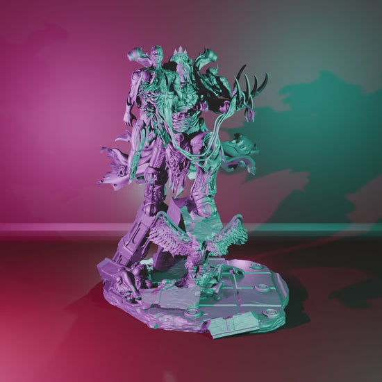 Boogeyman by 3DArtGuy turntable, 100mm Diorama: Evisceration build on the 6-piece scenic base