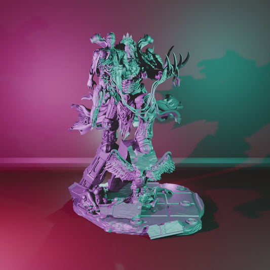 Boogeyman by 3DArtGuy turntable, 100mm Diorama: Evisceration build on the 6-piece scenic base