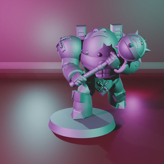 Hate Monger by 3DArtGuy turntable, 50mm Hate Mace pose on a 40mm magnetic base
