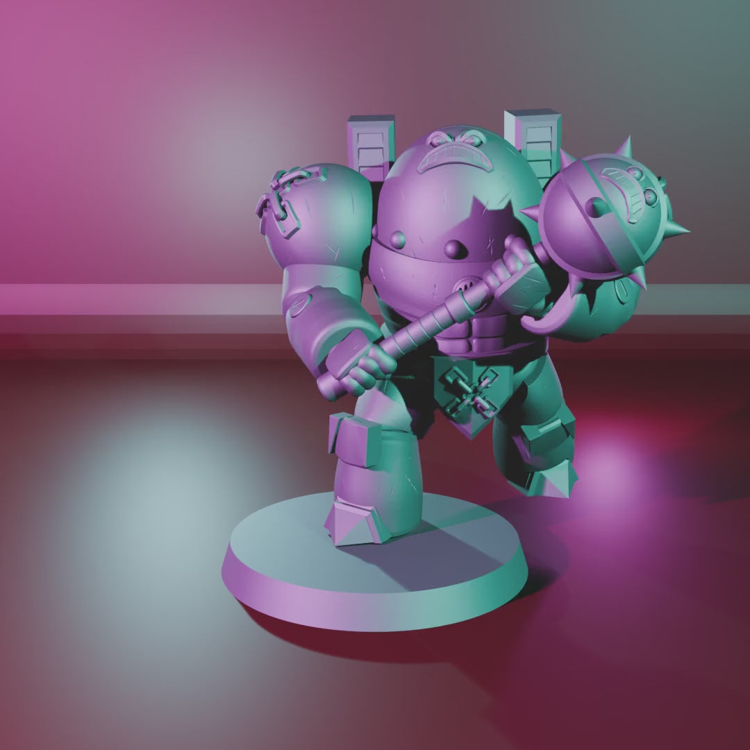 Hate Monger by 3DArtGuy turntable, 50mm Hate Mace pose on a 40mm magnetic base