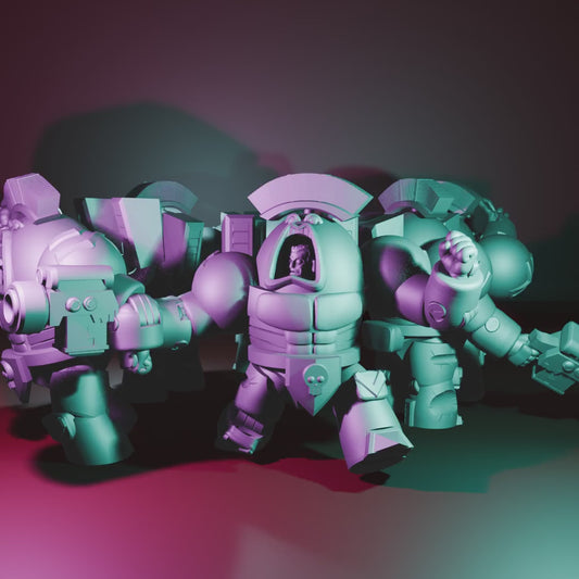 Captain Space King 2 by 3DArtGuy 32mm scale, 50mm, Miniature War Gaming Figure, Grim Dark, Space, Proxy, Space King