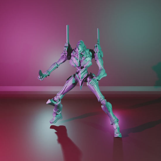 Berserker by 3DArtGuy turntable, 100mm kit built in the Knife Stance with striding leg and combat knife