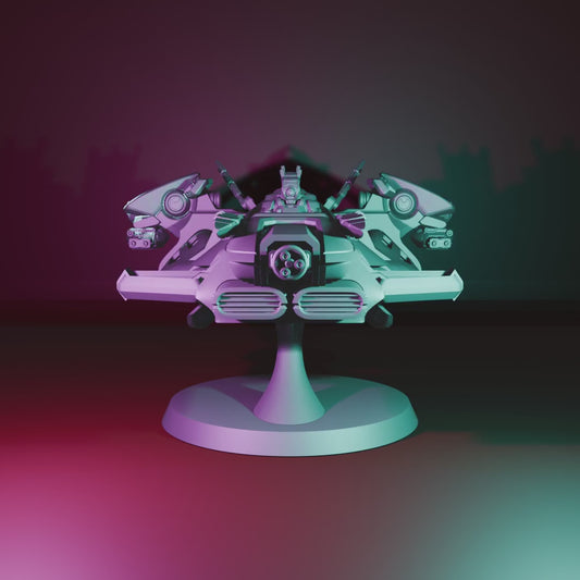 MSC APC "Cometail" - 3D Resin Printed Sci-Fi Vehicle (107mm Length) by DakkaDakka 28mm Heroic Scale Miniature, 107x91mm