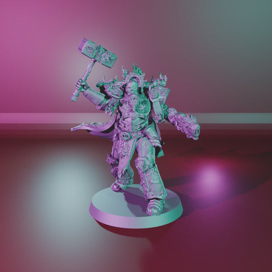 Master Smith by 3DArtGuy turntable, 50mm Command (Cape) on a 40mm magnetic base