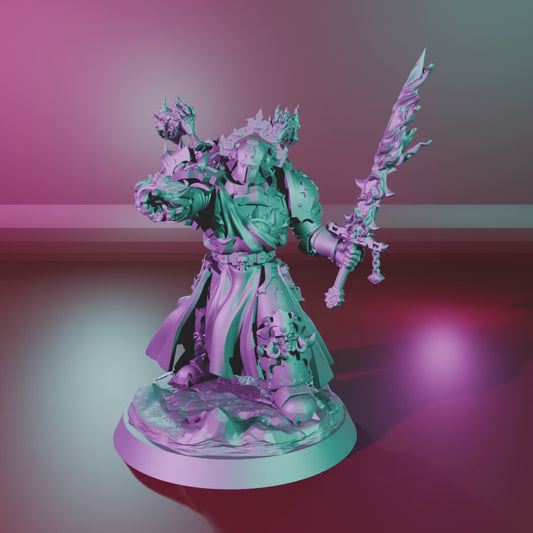Heretic Warlock – 360° turntable, assembled on its base
