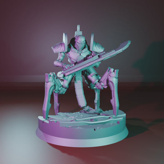 Vanquishers by Ghamak: Sci-fi 28/32mm Heroic Scale Miniature, 40mm tall, 7 Units