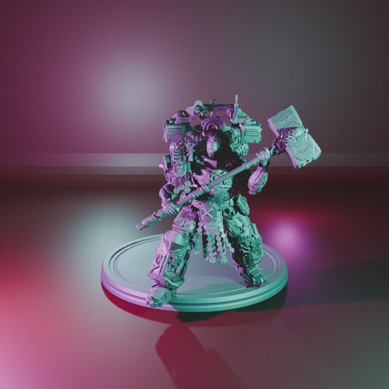 The Relentless One by 3DArtGuy turntable video – 50mm/100mm resin printed miniature