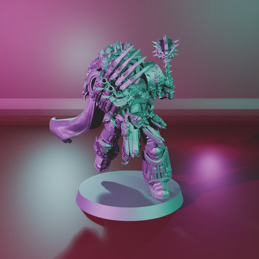 Lord of War by 3DArtGuy turntable, 50mm Pose 1 on a 40mm magnetic base