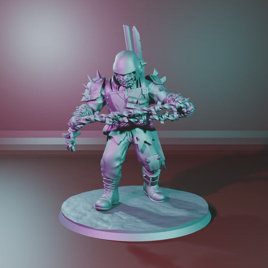 Tortured Prisoners and Torturer by Ghamak, 28/32mm Heroic Scale Miniature, 32mm tall, 4 Units