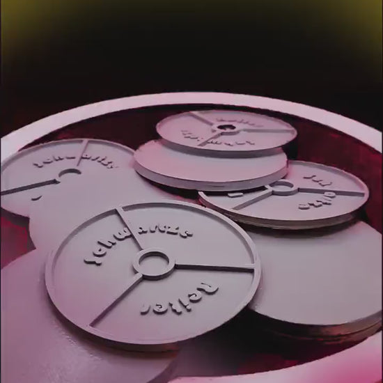 70mm Magnetic Round Bases for Miniatures, STL Printed Bases, Mini Bases, Magnetic, PLA Bases, 2mm bracing
