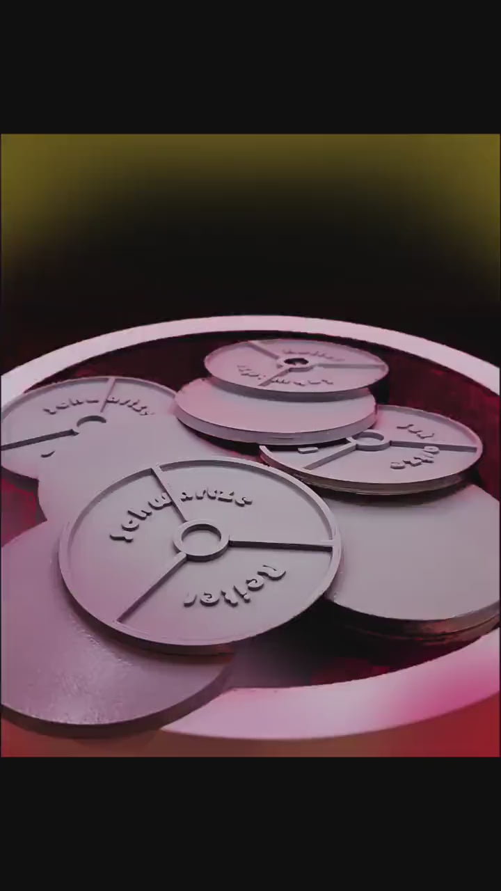70mm Magnetic Round Bases for Miniatures, STL Printed Bases, Mini Bases, Magnetic, PLA Bases, 2mm bracing