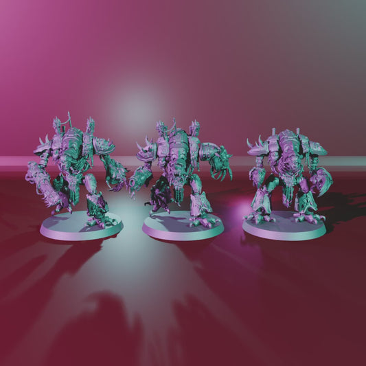 Corrupted Knight by 3DArtGuy 50mm Melee, Shooting and Standing poses on 50mm magnetic bases, 360 degree turntable