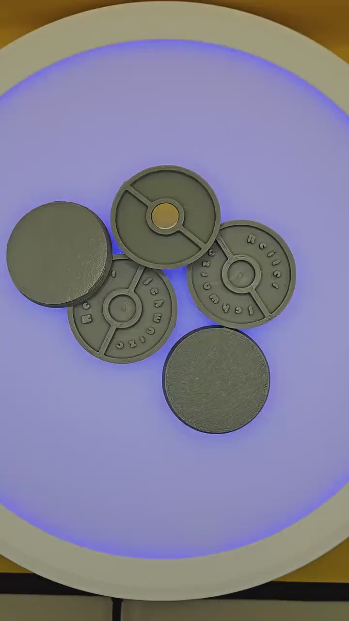 40mm Magnetic Round Bases for Miniatures, STL Printed Bases, Mini Bases, Magnetic, PLA Bases, 2mm bracing