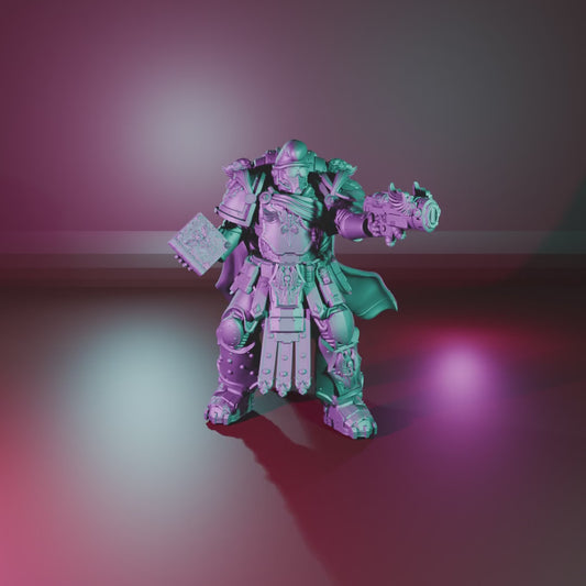 Space Smurf by 3DArtGuy turntable, Captain V2 with cape