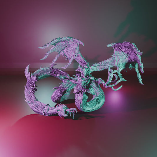 Giant Snake by 3DArtGuy turntable, 50mm Attack - Monster Face