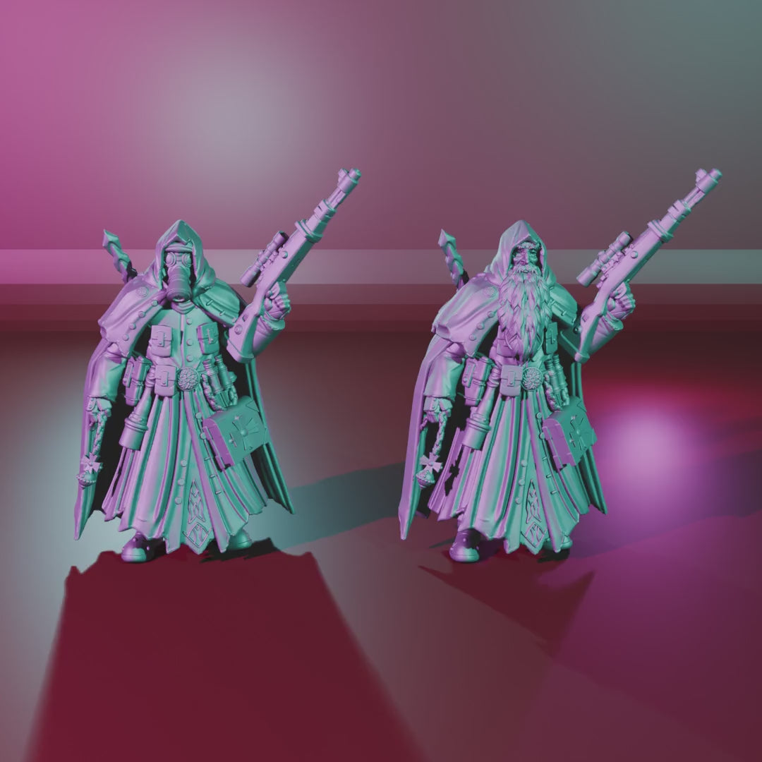 Quiapo Sniper Priest – 360° turntable, both poses