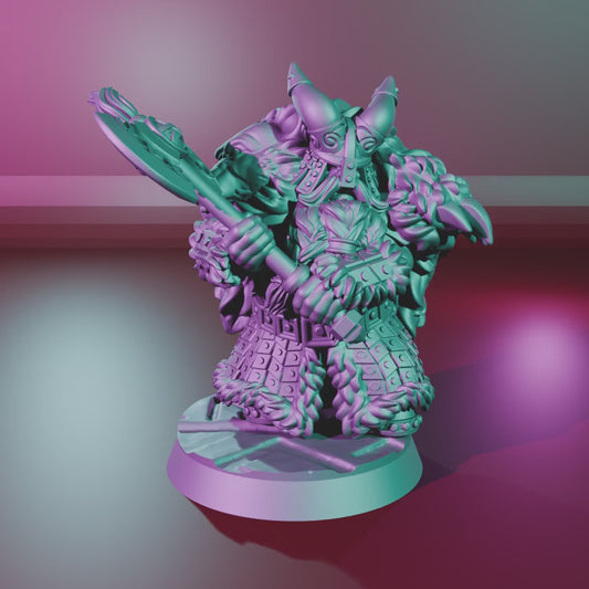 Dwarf Lord 3 – 360° turntable, assembled model on base