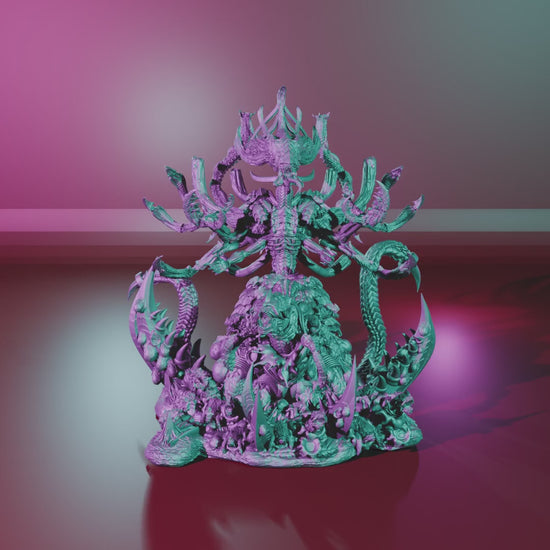 Matriarch (Birthing) – 360° turntable, assembled model on base